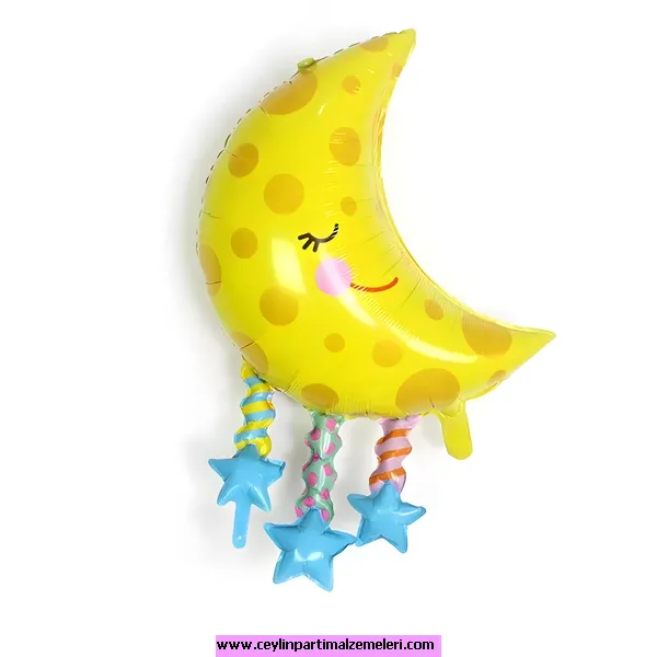 Sevimli Ay Folyo Balon